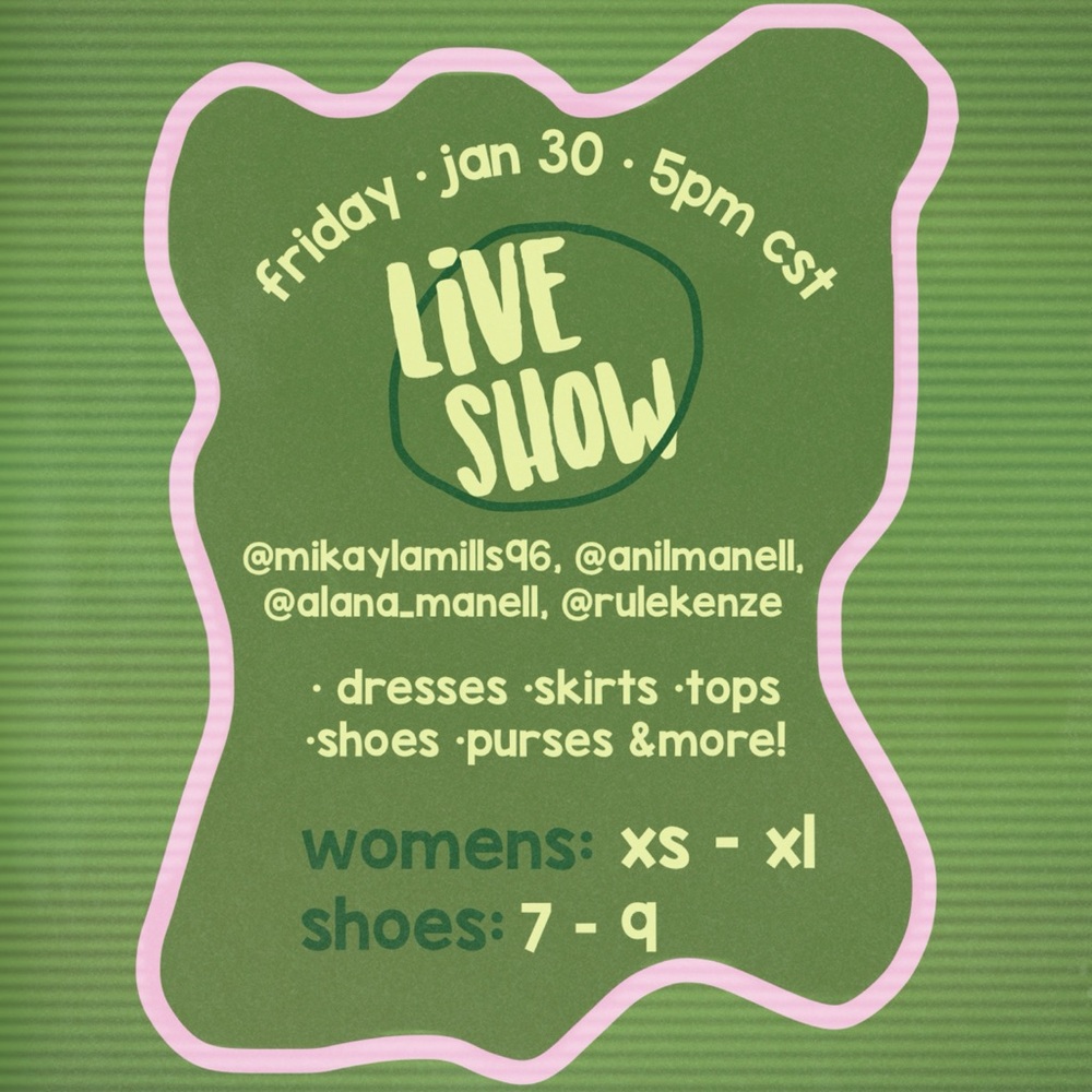 Join Us For A Live Show!•like to be notified•